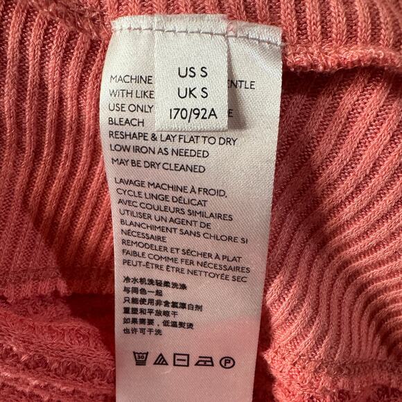 We the Free People Small Thermal Oversized Top Long Dolman Sleeve V-Neck Stretch - Picture 9 of 10